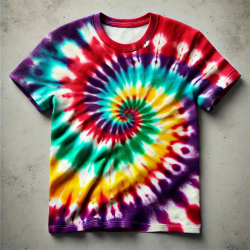 Spiral tie dye